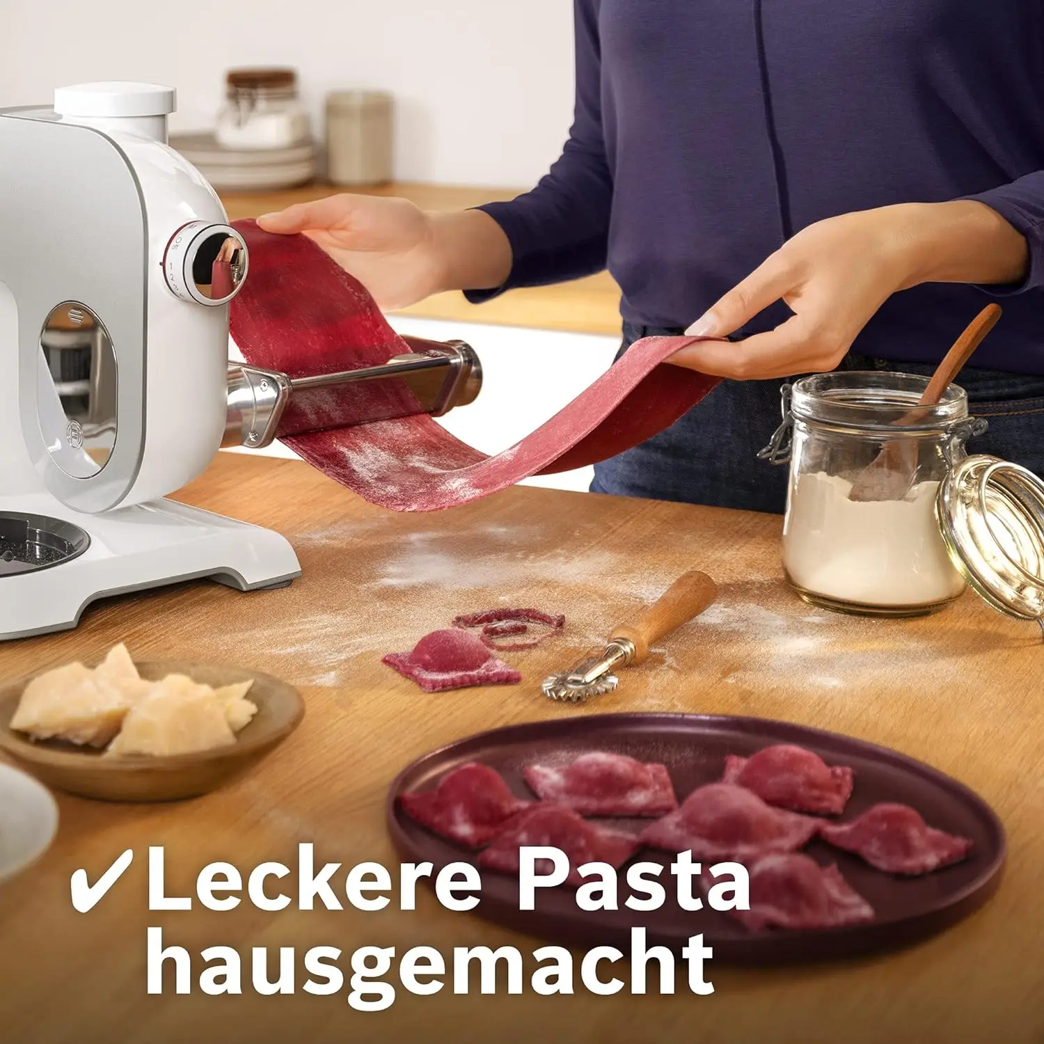 Pasta Lasagne Attachment for Bosch MUM4/5,8 Adjustment Knob for bosch mum2/4/5 Pasta Maker Stainless Steel pasta attachment