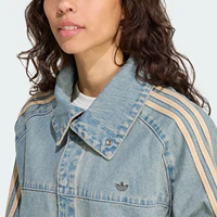 Veste de sport ample en jean Adidas Originals pour femme JY2872 4