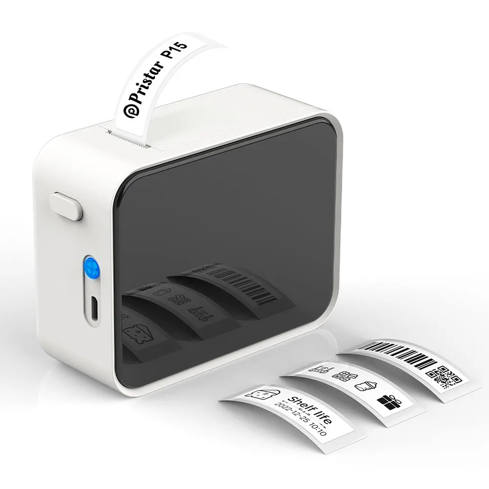 P15 Mini Label Maker Portable Thermal Printer Bluetooth Inkless