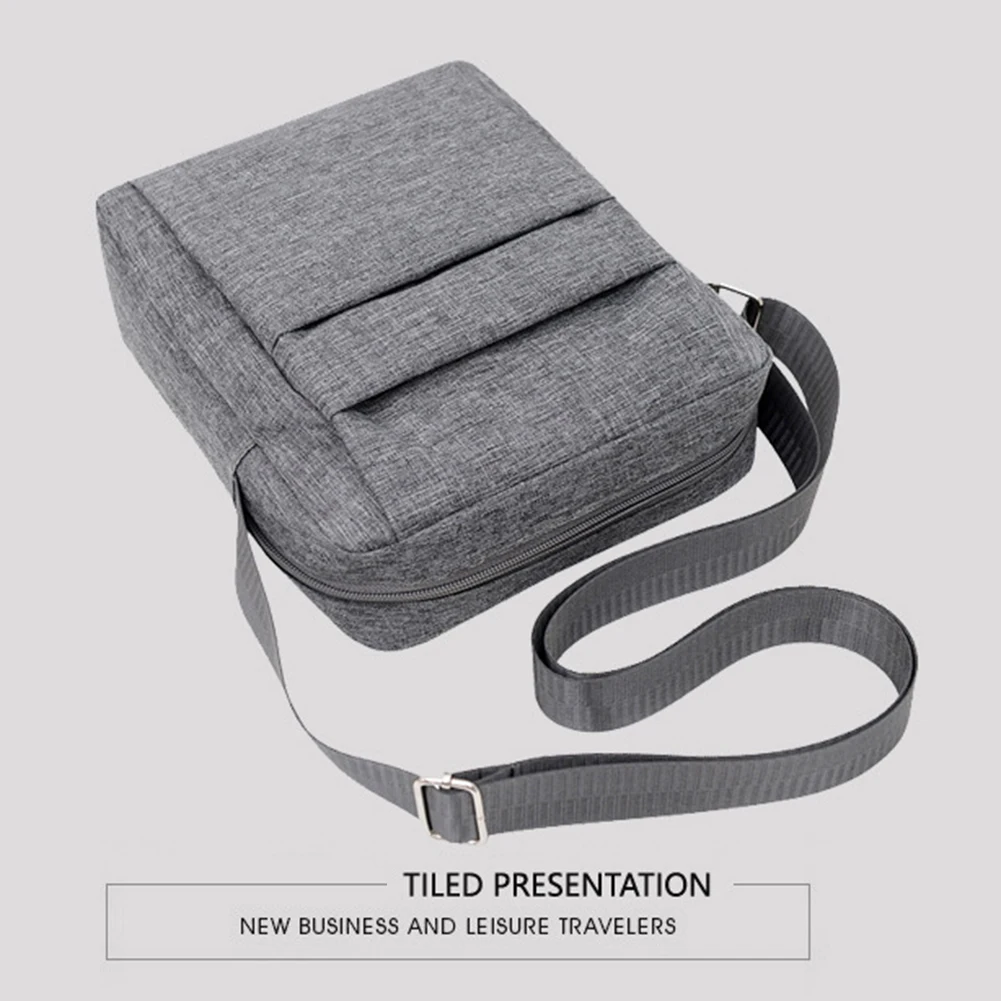 Herren Umhängetasche Retro Oxford Herren Seite Umhängetaschen Mode einfarbig lässig Business-Tasche große Kapazität Mehrzweck-Tasche – Detail 5