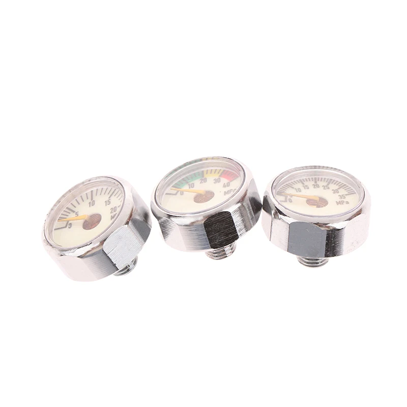 공기 미니 마이크로 압력 게이지 압력계 | 스레드 M10 M8 | 5MPA 10MPA 20MPA 30MPA 35MPA 40MPA 300BAR 3500PSI 5000PSI 6000PSI, 신제품