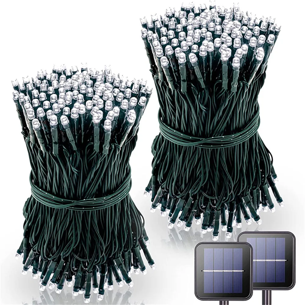 Solar Lights Outdoor 8 Modes Solar String Lights for Garden Xmas Wedding Birthday Decorations Fairy Lights Christmas Decoration