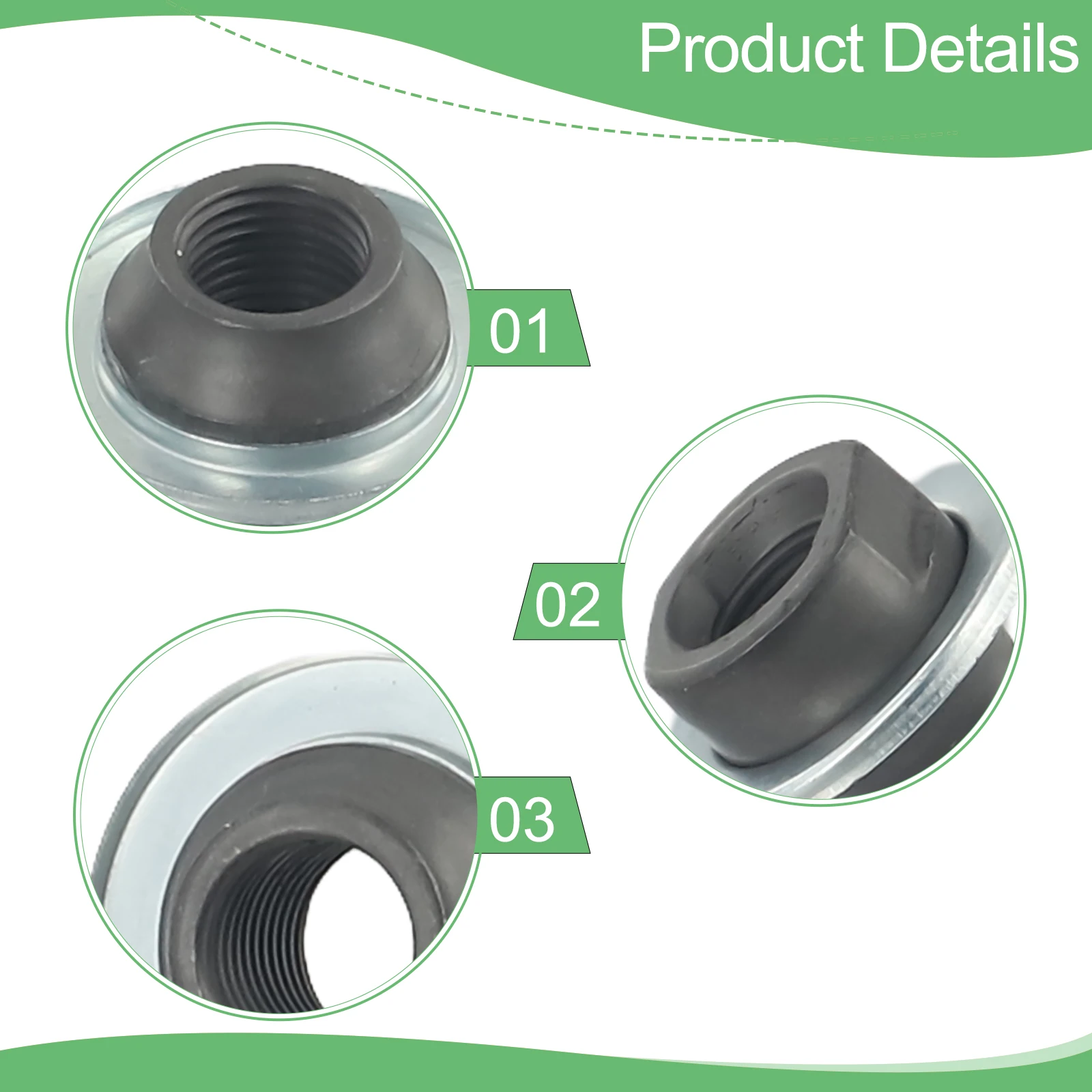 Fahrrad-Achsenkegelmutter 3/8 Zoll, 2 Kegel, 13,6x17mm, solide Hinterachsen für Rennräder und Mountainbikes, Schrauben, Fahrradzubehör, Reparatur – Detail 8