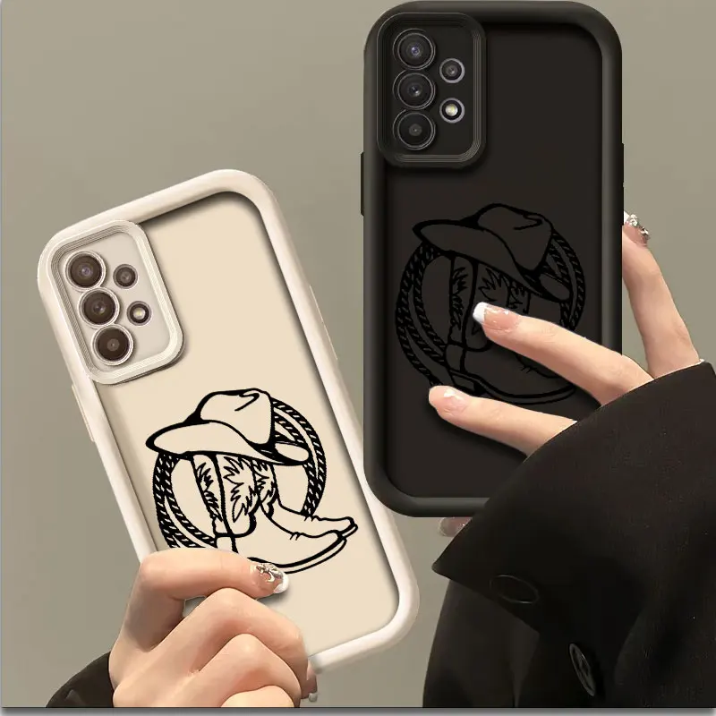 Western Cowgirl TPU Soft Phone Case Cover
