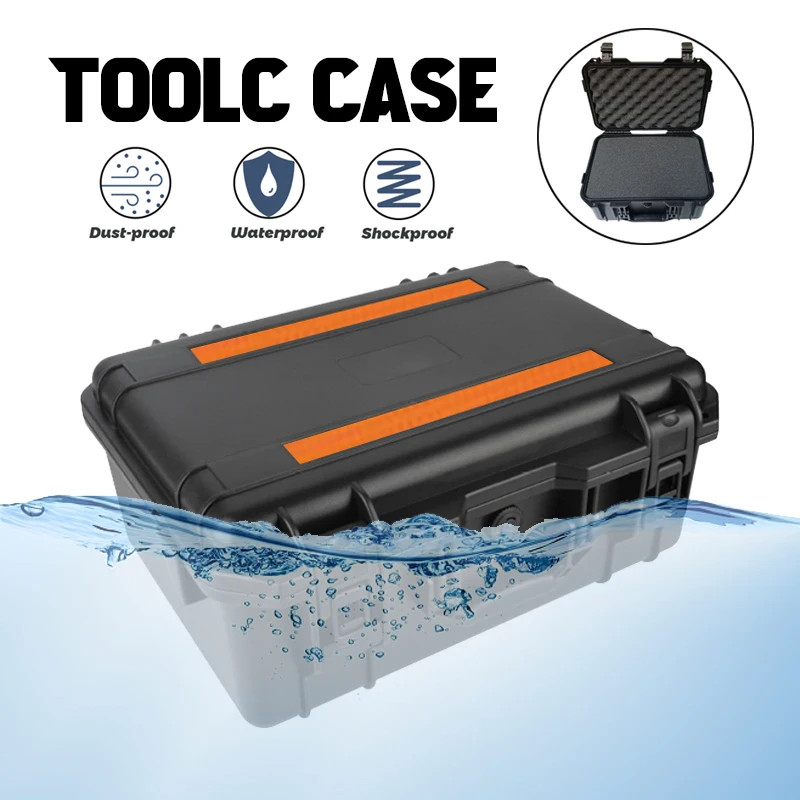 Plastic Sealed Tool Box Waterproof Hard Case Large Portable Toolbox With Foam Storage Box Impact Resistant Dry Box Organizer 2