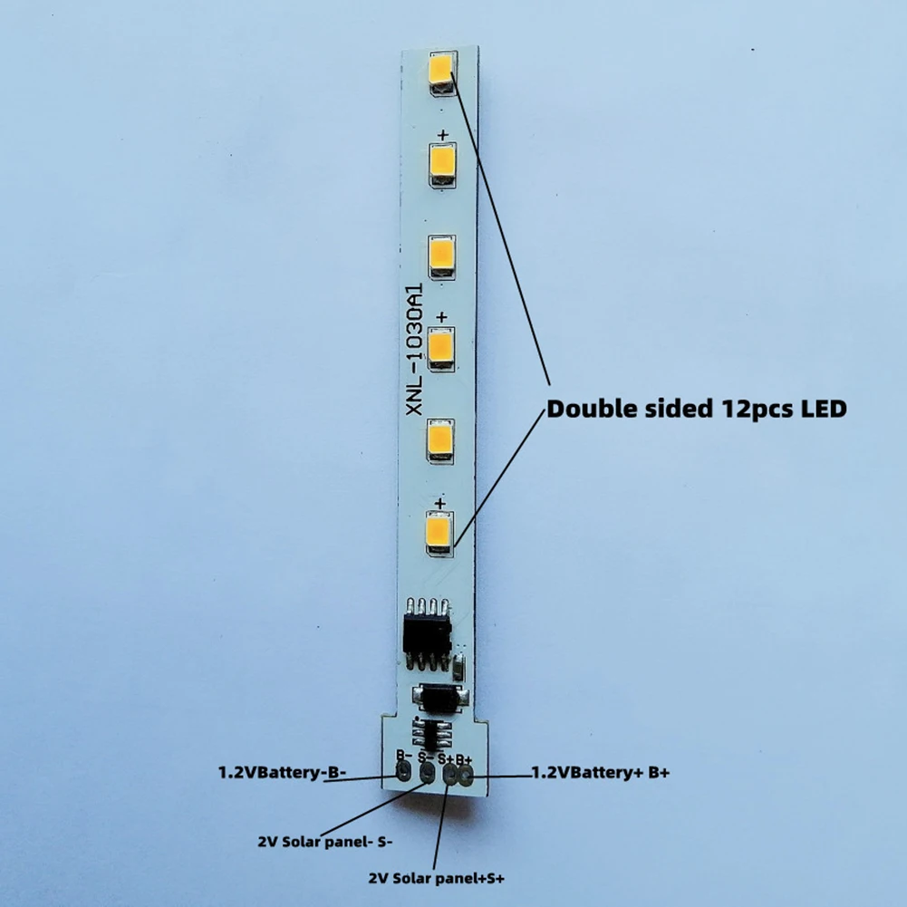1.2V 불꽃 조명 회로 기판 12LED 태양광 캔들 램프 제어 드라이브 보드 태양광 컨트롤러 장비