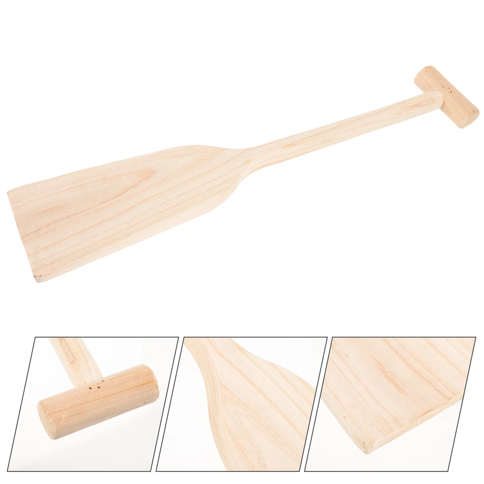

Children's Handmade Rowing Wood Pulp Stage Wooden Boat Drifting Paddle Oar Decor Lightweight for Outdoor Universal Practical