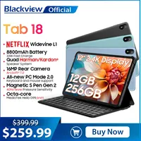 Blackview Tab 18 Tablet PC 12'' 2.4K FHD+Display Helio G99 8GB RAM 256GB ROM, Netflix Widevine L1, 8800mAh Battery 33W 1