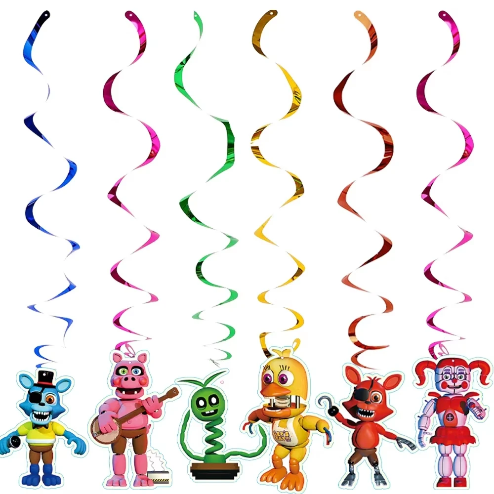 Neltoned Geburtstagsparty-Dekoration Freddy Bär Becher Teller Armbänder Tortendekoration Luftballons für Kinder-Partys Geschenke von Fnafs – Detail 9