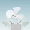 Modern LED Ceiling Fan E27 Base/USB Indoor Ceiling Fan Light Hose Extender Small Ceiling Fan Light for Bedroom Living Room 5