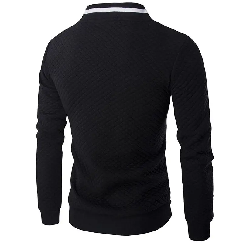 Mens Jacket Daily Fall Winter Windbreak Coat Webbing Stand Collar Regular Fit Active Long Sleeve Jackets Baseball Uniform 4XL