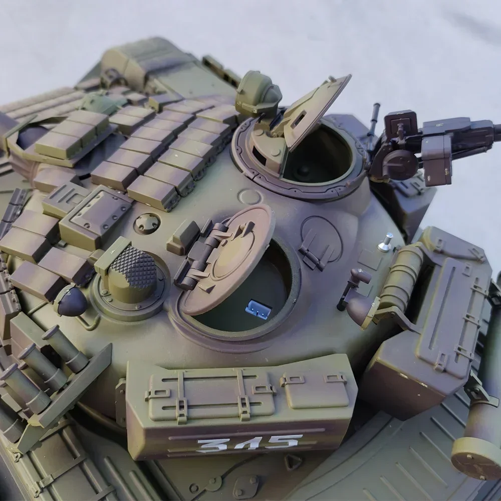 원격 제어 메인 배틀 오프로드 탱크, 러시아 T-72 대형 전투 RC 시뮬레이션 탱크 모델, 어린이 야외 장난감, 신제품