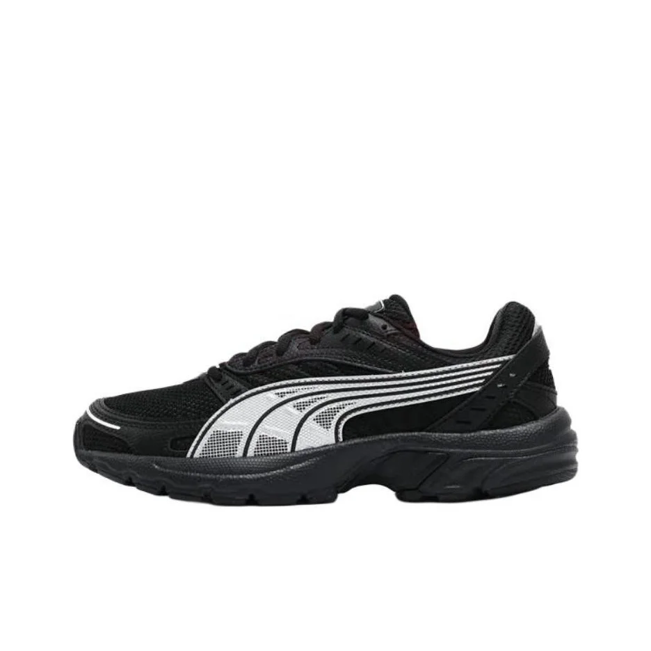 PUMA Axis Slip Resistant Low top Running Shoes Unisex Black Silver ...