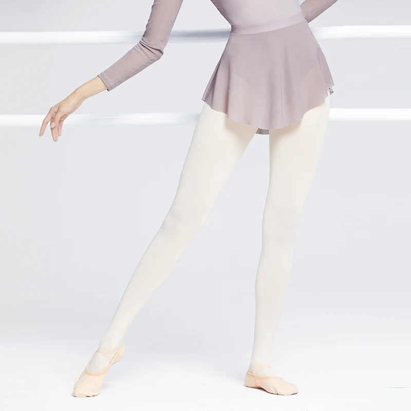 Woman Ballet Skirt A Side Split Short Dance Skirt Soft Mesh Elastic for Woman Ballet Tutu ballet skirts