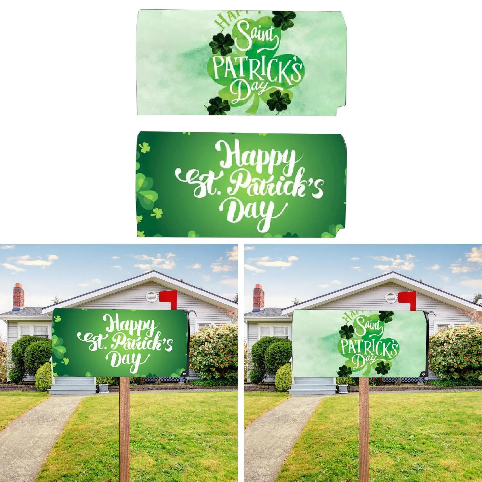 ST. Patrick's Day Mailbox Cover Decorations for Farmhouse Holiday Outside