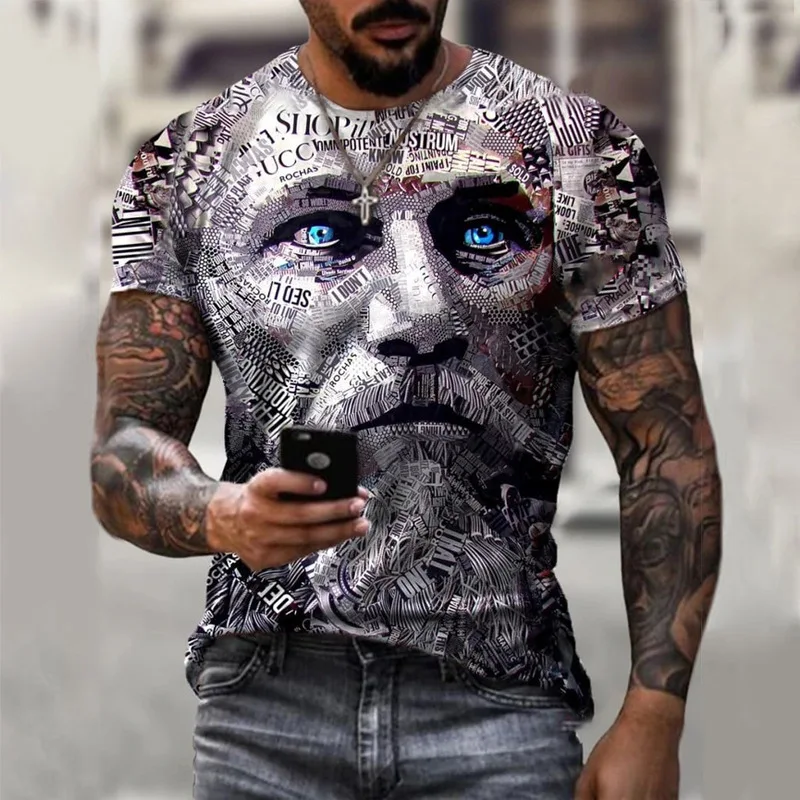 T-shirt 3d Printing Summer Men's Round Neck Comfortable Camiseta 2022 Oversized Breathable Vintage Style Casual Fashion T-shirt T-shirt 3d Printing Summer Men's Round Neck Comfortable Camiseta 2022 Oversized Breathable Vintage Style Casual Fashion T-shirt