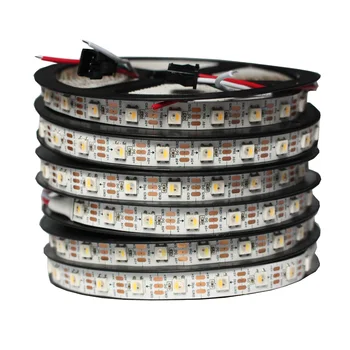 1m/4m/5m SK6812 (유사 ws2812b ) RGBW 4 in 1 30/60/144 leds/pixles/m, 개별 주소 지정 가능 led 스트립 IP30/IP65/IP67 DC5V