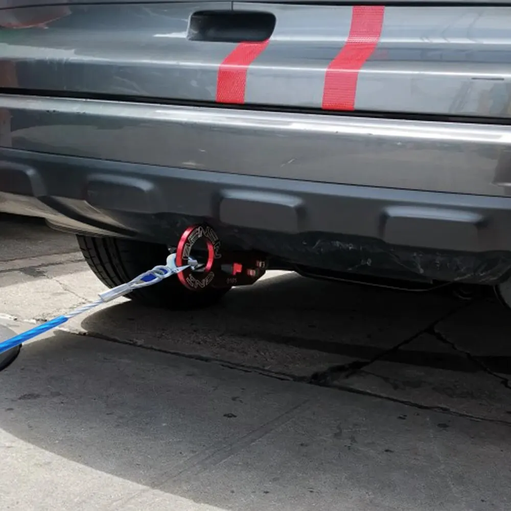 Universal Car Trailer Hook Aluminum Alloy Rhombic Towbar Front Rear Bumper Accessories Towing Tools For JDM tow bar car tow hook