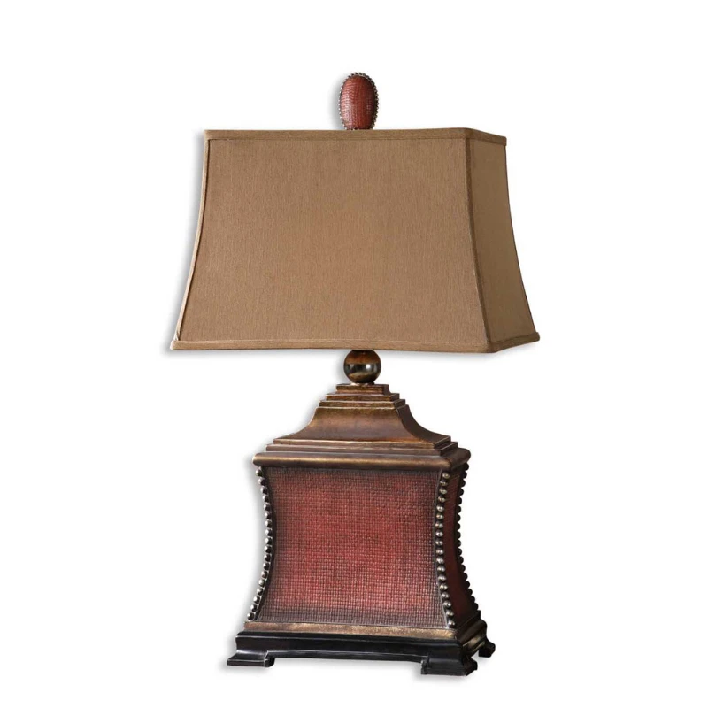 

Lower Town Park, New York, imported For uttermost traditional American rivet decorative table lamp bedside lamp