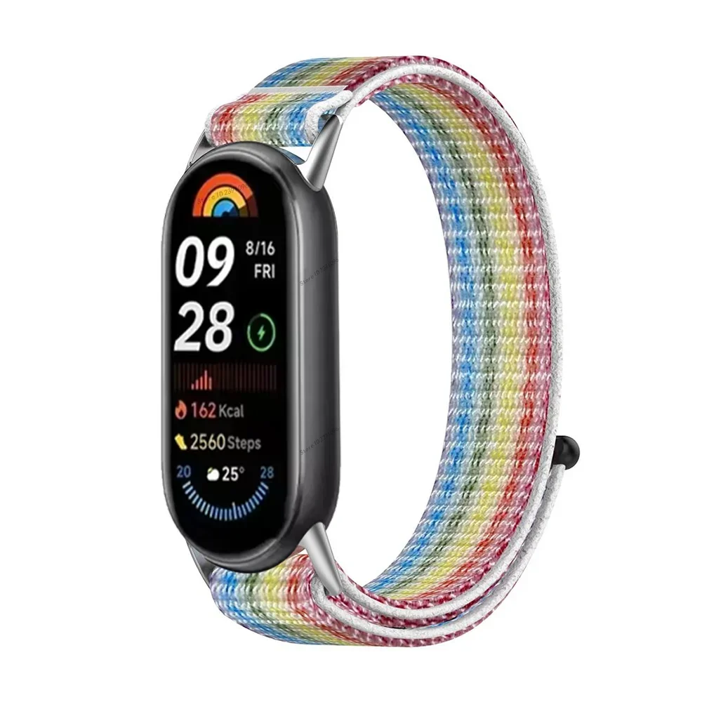 Cinturino Nylon Per Xiaomi Smart Band 9 Active / Redmi Band 3 – Sportivo, Regolabile - 3