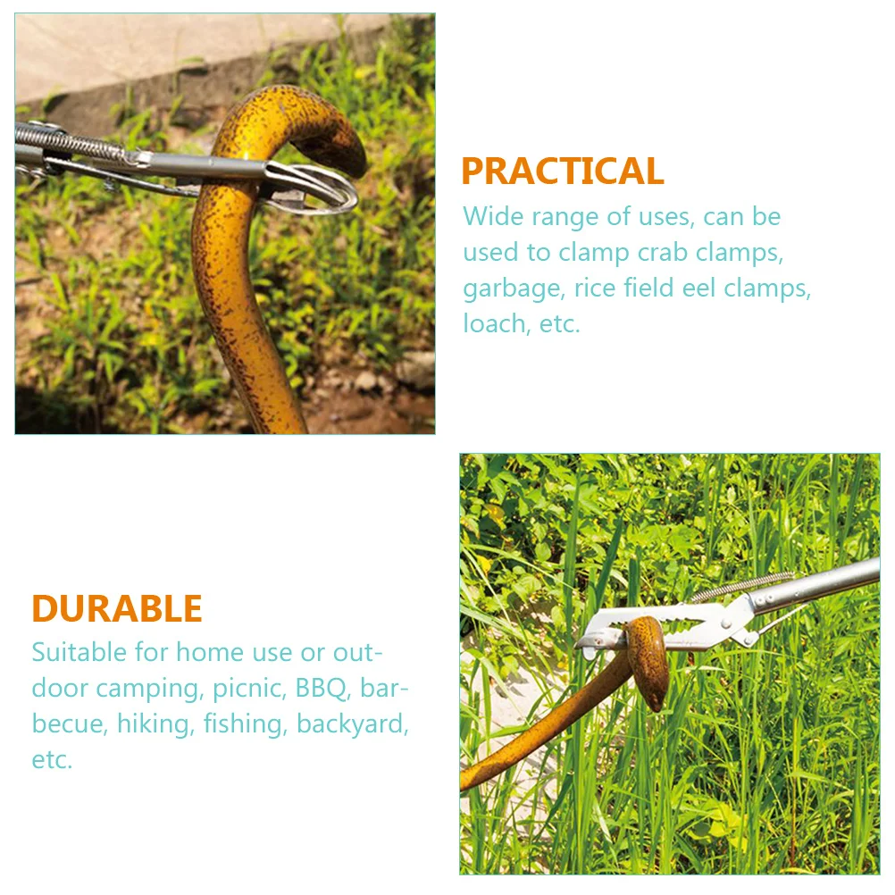 Stainless Steel Thickened Non Slip Clamp Eel Crab Tong Scissor Clip Kitchen Utensils Dining Tools Bar Accessories Outdoor