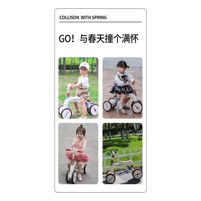 Walking Baby Artifact Multi-functional portable children's tricycle Bicycle Toy car suitable for babies aged 1-6