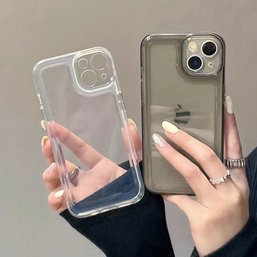 Sleek Transparent Silicone Protective Phone Case