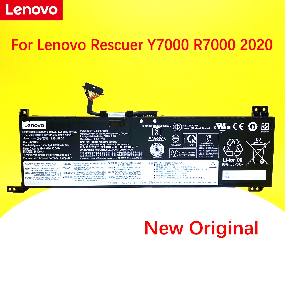 Nova bateria do portátil original para lenovo