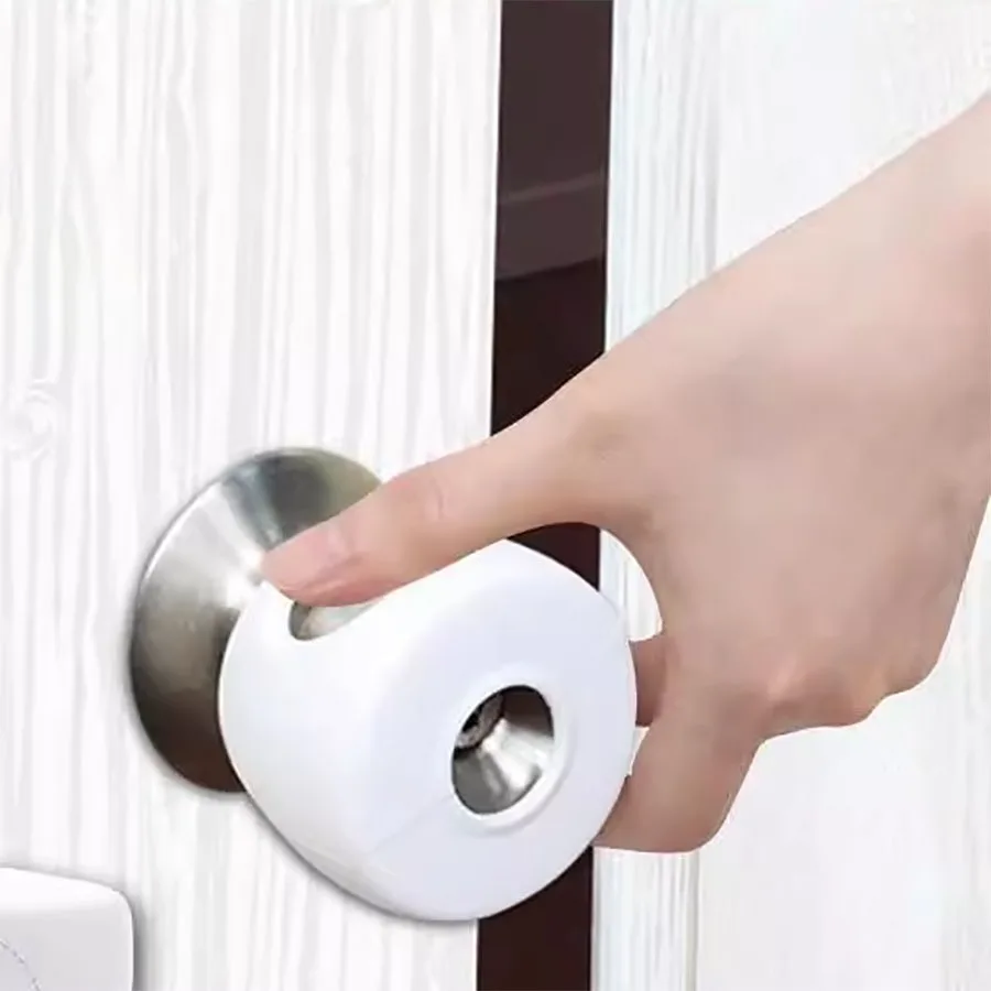 Dudu Bear round ball lock anti-collision cover Child safety doorknob cover room door handle anti-collision