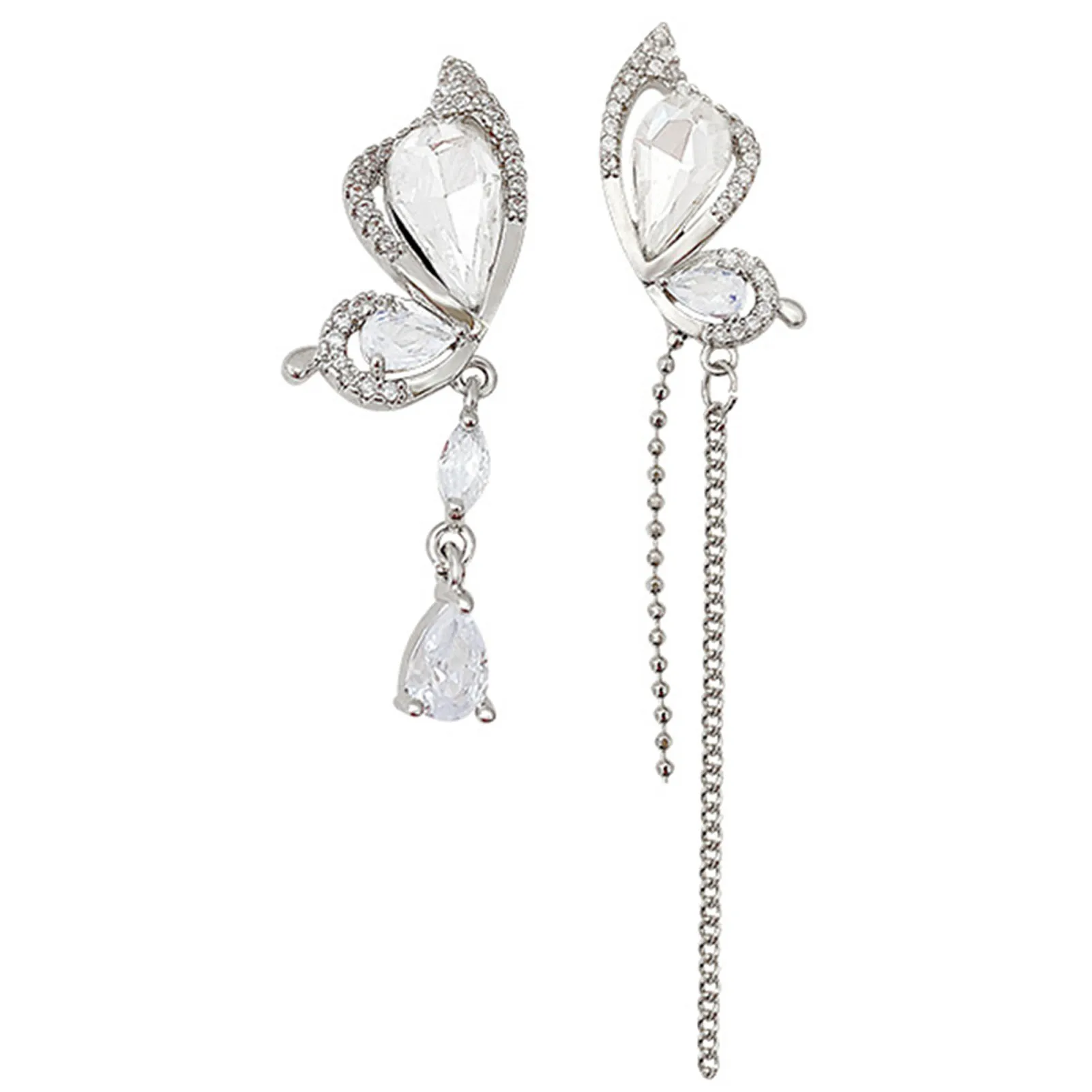 

Серьги-подвески в виде бабочки