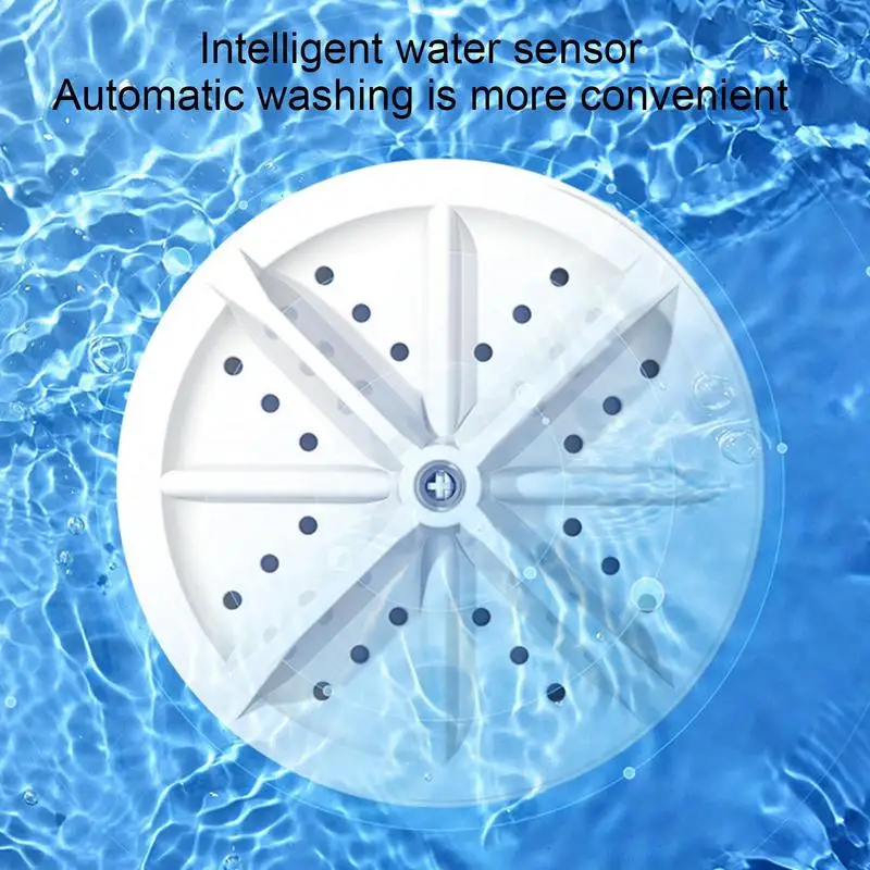 Washing Machine Turbine Mini Washing Machine & Dishwasher with Suction Cups Portable for Travel Home Business