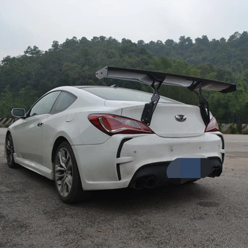 

Car Styling Carbon Fiber Material Rear Roof Spoiler Tail Trunk Wing Boot Lip Molding For Hyundai tiburon Genesis Coupe