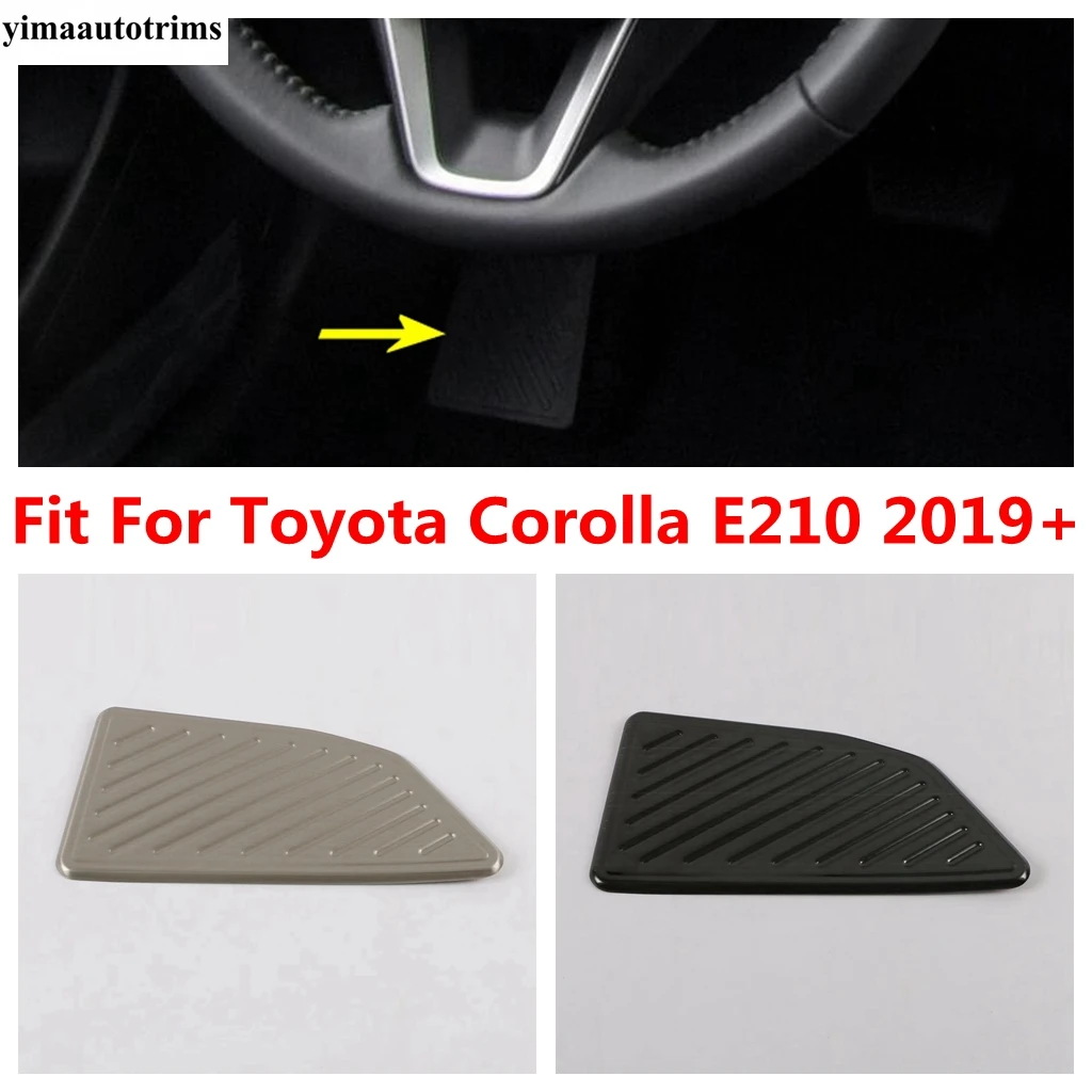 

Foot Rest Pedal Panel Pad Protection Decoration Cover Trim For Toyota Corolla 2019 - 2024 Stainless Steel Interior Accessories