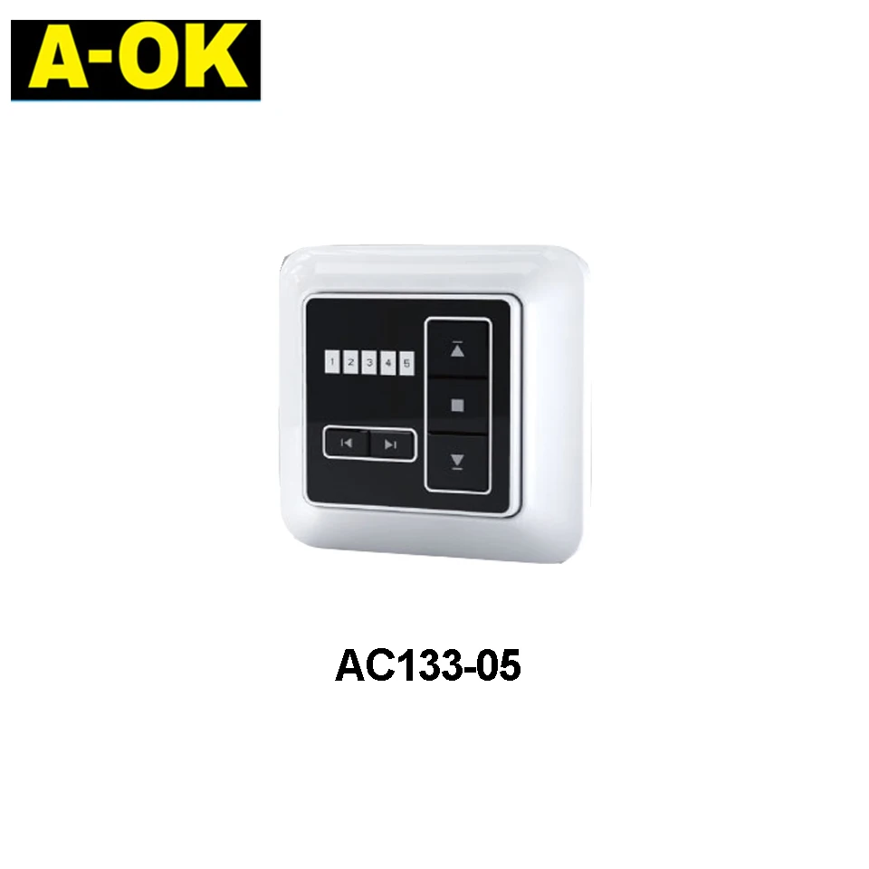 A-OK RF433MHz 모터용으로 설계된 A-OK AC133 시리즈 스위치, 주로 블라인드, 롤러의 전동 개폐에 사용됨