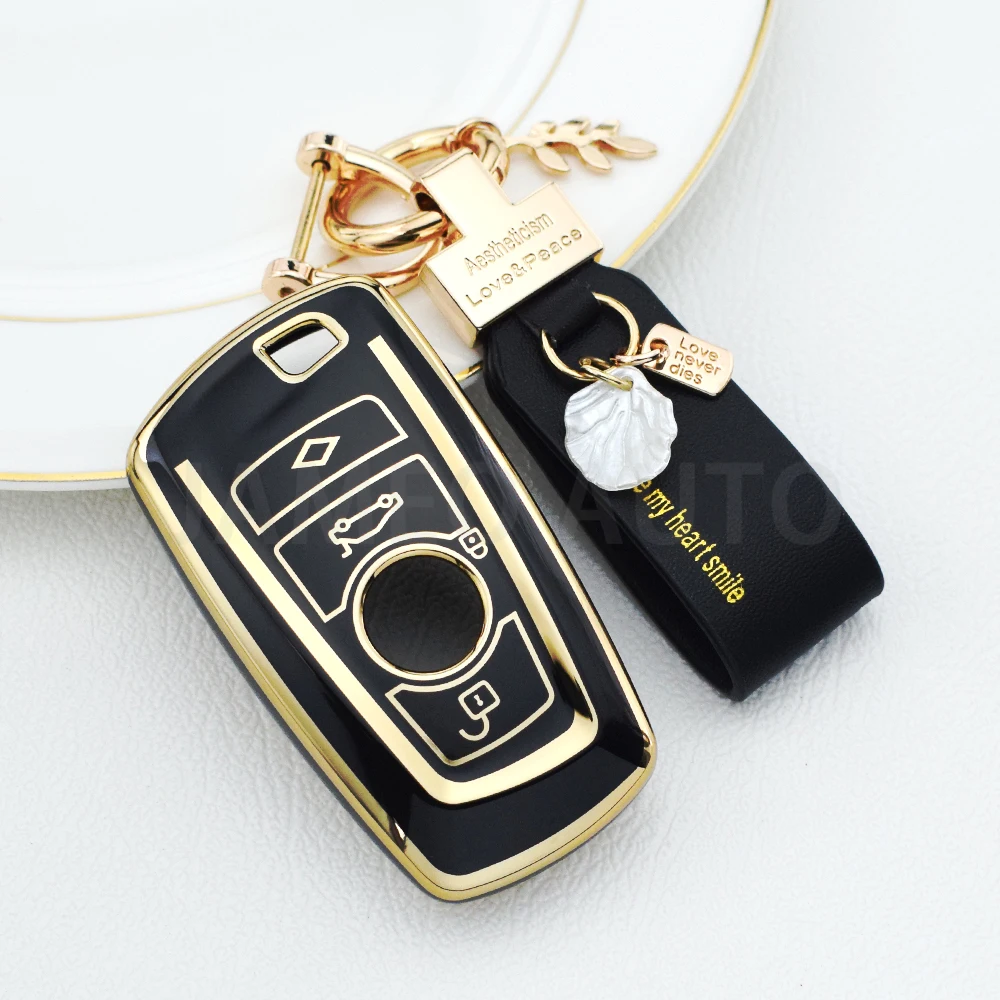 TPU Car Key Holder Case Cover Accessories for BMW F20 F30 G20 F31 F34 F10 G30 F11 X3 F25 X4 I3 M3 M4 1 3 5 Series