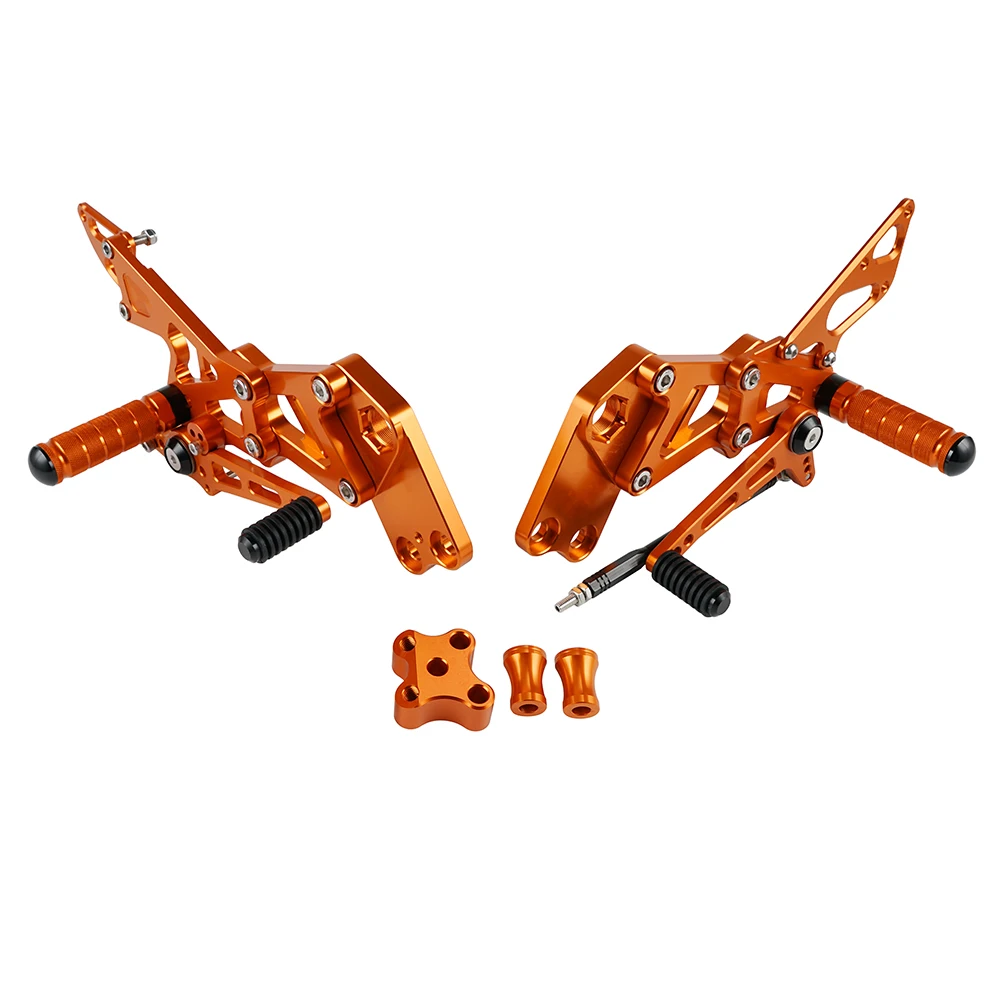 Für KTM RC 125 200 390 2014-2021 Motorrad Fußrastenanlage Fußrasten Fußrasten Hinten Set Racing Fußstütze kit RC 125 200 390 2014-2021 2020 – Detail 4