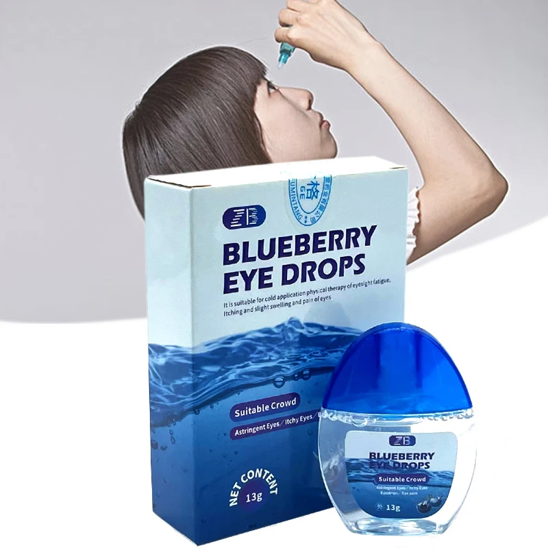 Eye Drops 13ml Eye Cold Compress Gel for Relax Clean Vision Relieves Eyeball Fatigue Dry Itching Red Eyes Blurred Vision