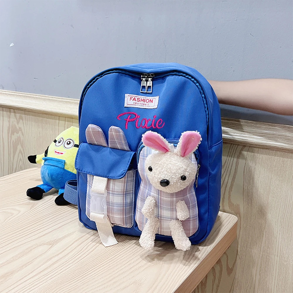 Customized Name Cute Children's Boys and Girls Shoulder Bag Cartoon Fashion Children's Backpack Kindergarten Student Travel Bag