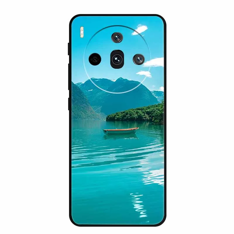 Sleek Black Silicone Fashion Phone Case – 6.78 Soft Back Cover