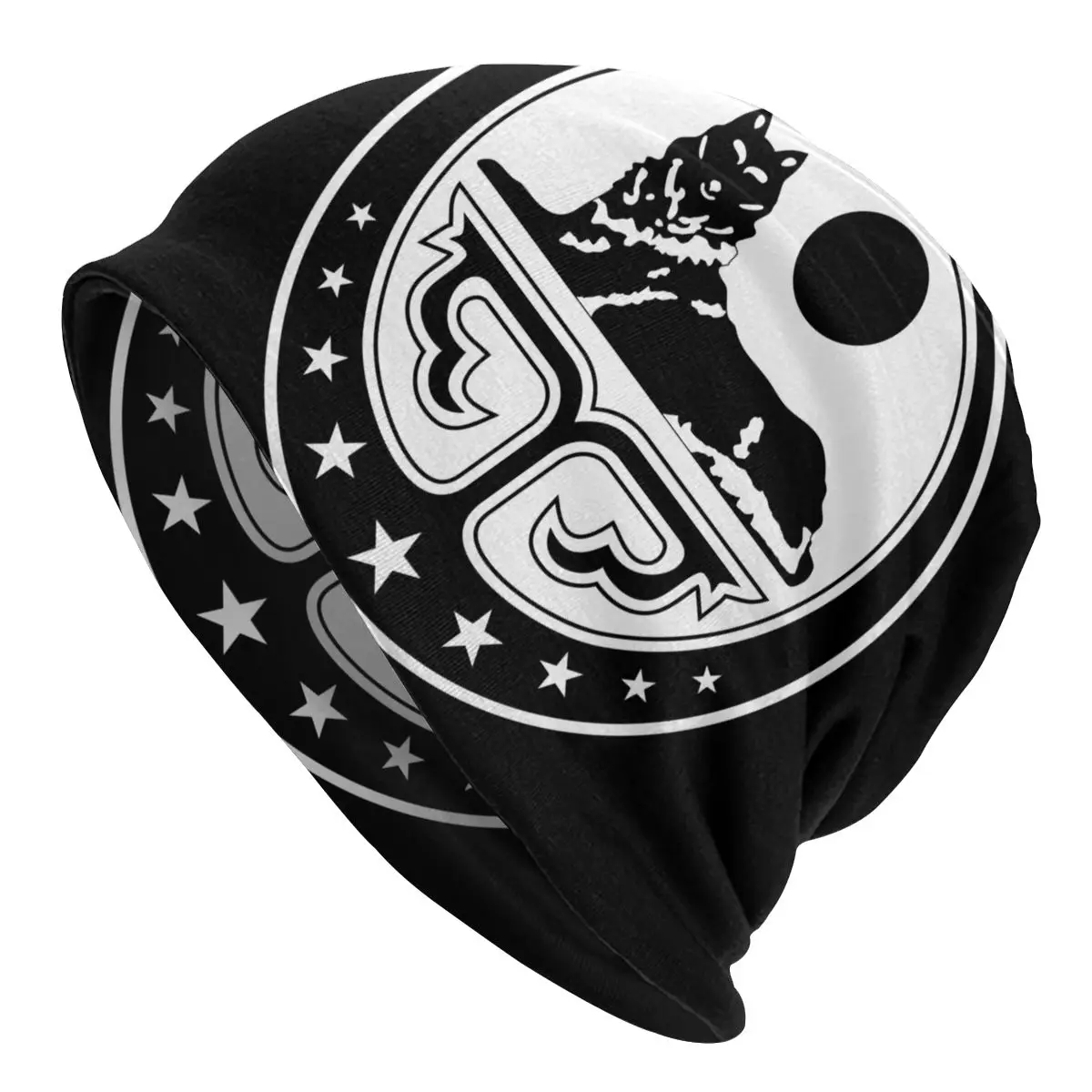 

Chechen Coat Of Arms Bonnet Beanie Knitting Hats Men Women Hip Hop Unisex Adult Chechnya Warm Winter Skullies Beanies Cap