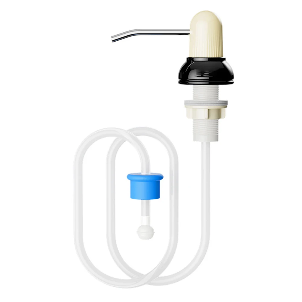 Kitchen Sink Soap Dispenser with Extension Tube Countertop Soap Dispenser Pump Liquid for Kitchen Bathroom