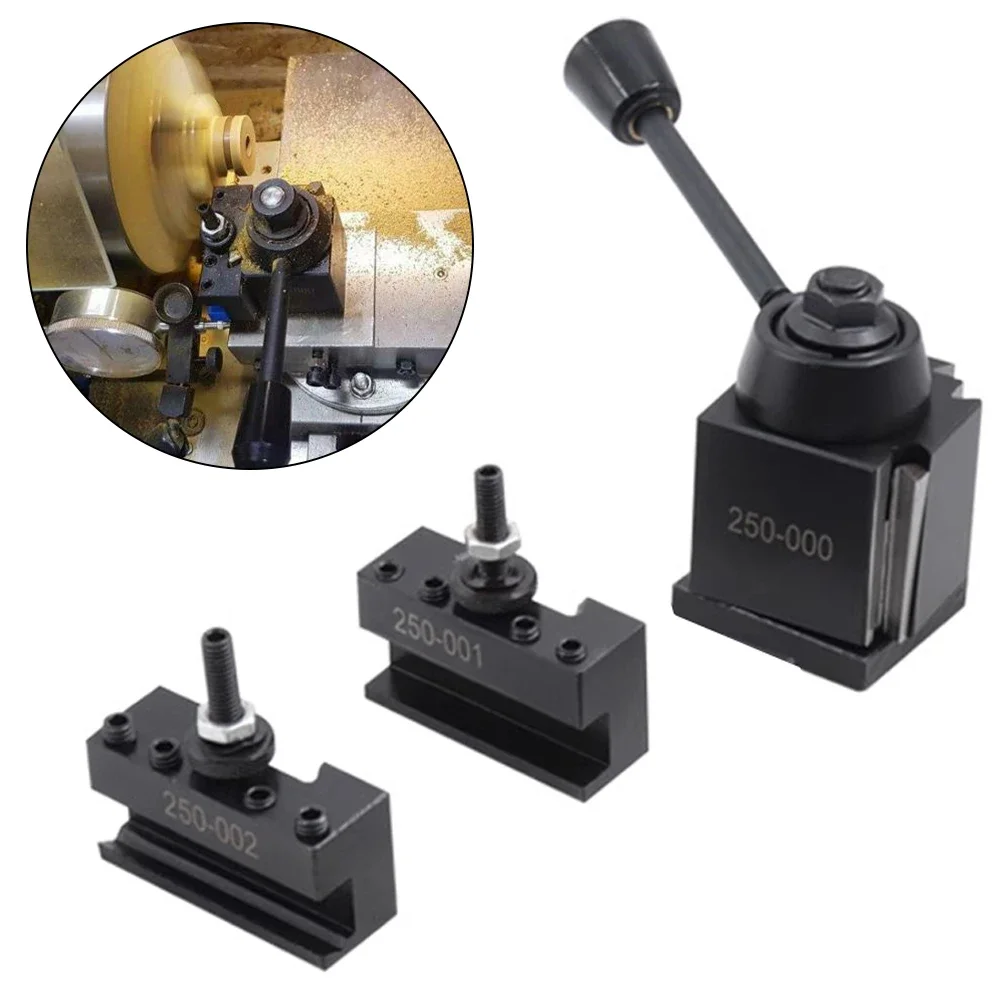 Reliable Quick Change Tool Post Holder Set for Lathe Fast Tool Change and Strong Rigidity Fits 250 000 250 001 250 002 Tools 5