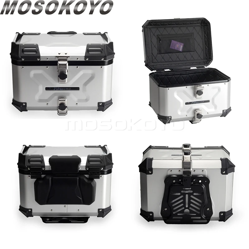 Aluminum Motorcycle Tail Box Top Rear Luggage Tool Large Capacity Side Luggage Case for Harley Pan America 1250 RA1250 S RA1250S