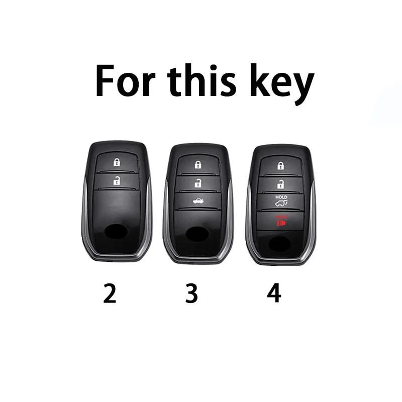 Premium TPU Car Key Case Cover with 2-4 Button Protection