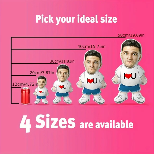 Winter New Customized photo pillow _ Personalized pet and character design _ Soft short plush polyester fiber _ Hand washable 3