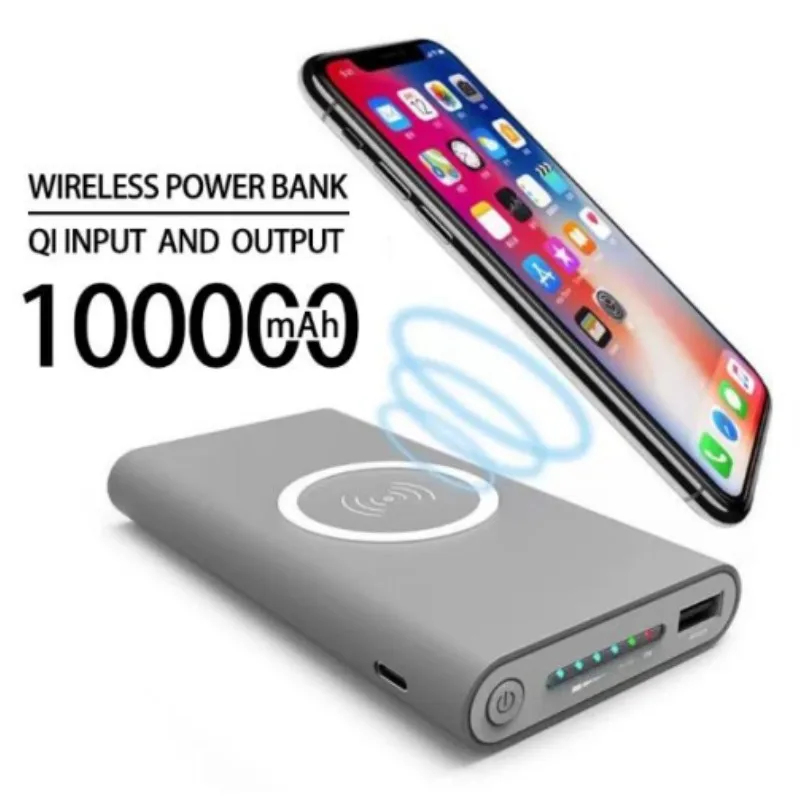 

2023 New Wireless Power Bank Schnell ladung 100000mAh tragbare LED-Anzeige externen Akku für HTC Power bank