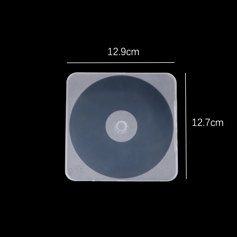 12cm 1/5PCS Thickened DVD Disc Box Practical Transparent Plastic Single Piece Rounded Square CD Case cd dvd storage bag cd dvd storage case