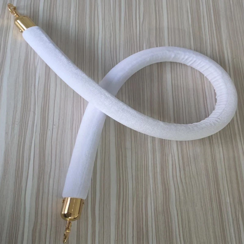 1.5m Long High Quality KINJOIN Flannel Sling Twisted Lining Barrier RopeFor Welcoming Queuing Columns Pole Fences Stands