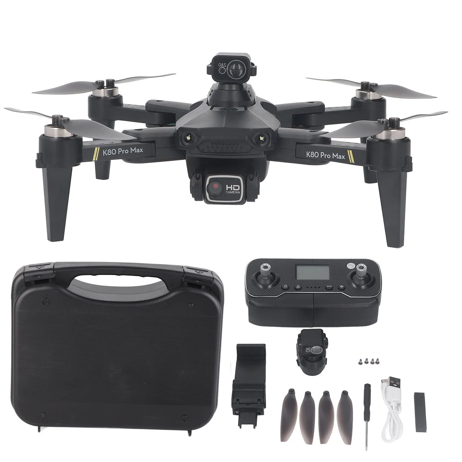 RC Quadcopter 5G Wifi Black 50X Digital Zoom Wind Resistant Remote Control Drone 800m HD Transmission for Aerial Photography