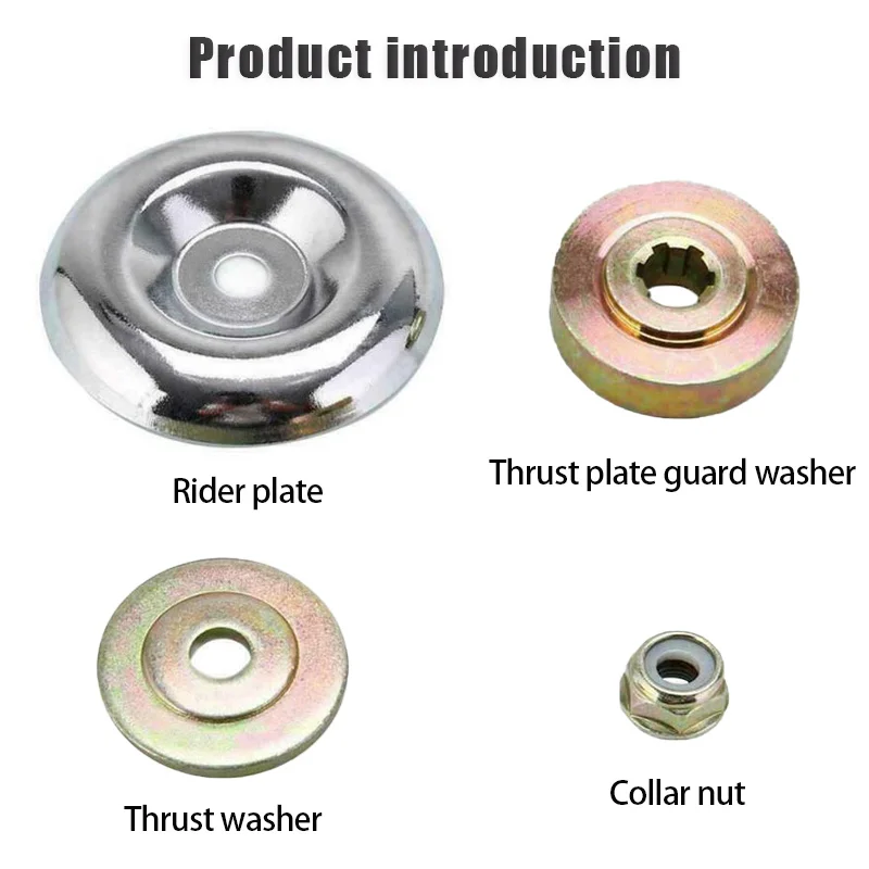 Grass Trimmer Head Grass Trimmer Brush Cutter Accessories Mower Accessories 3/4pcs Universal Trimmer Working Head Mower Collar Nut Thrust Plate Guard Washer Kit Accessories Lawn Trimmers & Brush Cutters